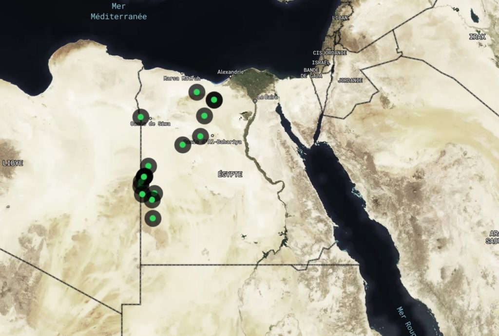 مواقع الضربات وفقاً لما كشفه موقع ديسكلوز