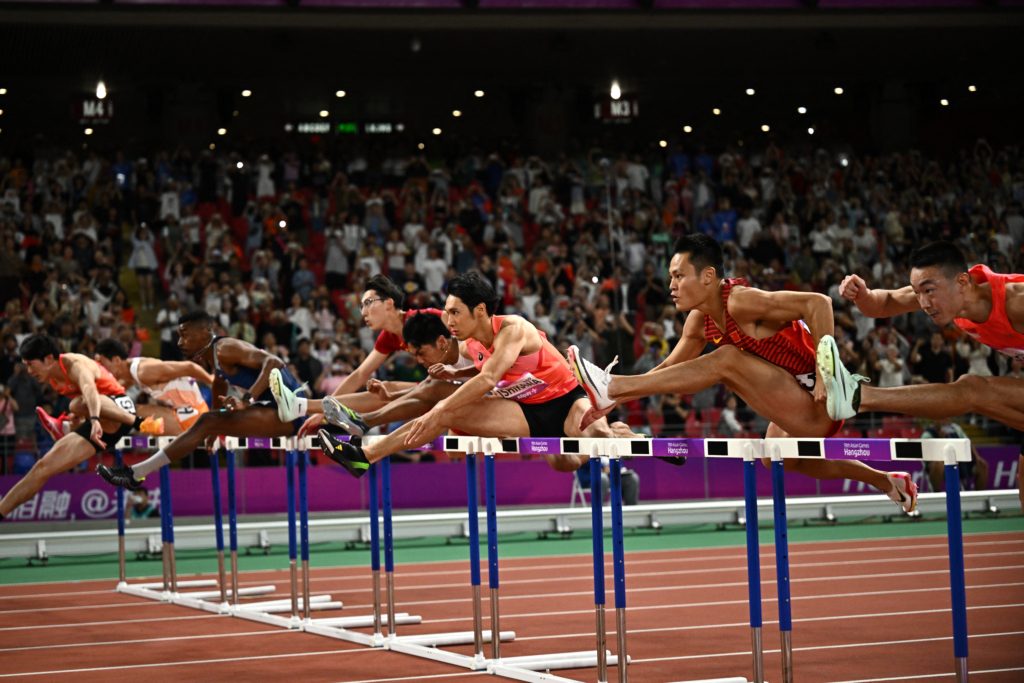 فيديو "مذهل" من دورة الألعاب الآسيوية (رويترز)