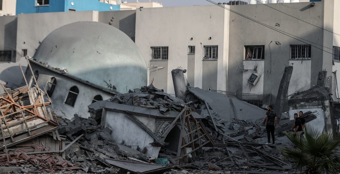 الاحتلال يدمر مسجد العباس في غزة/الأناضول