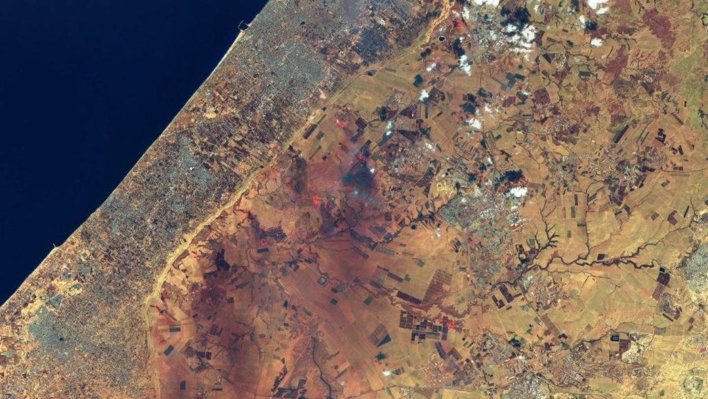 صور أقمار صناعية طوفان الأقصى