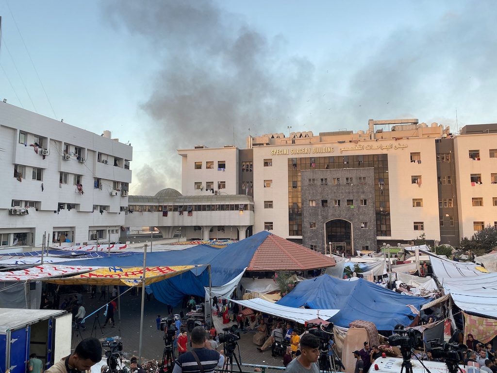 مستشفى الشفاء غزة الاحتلال