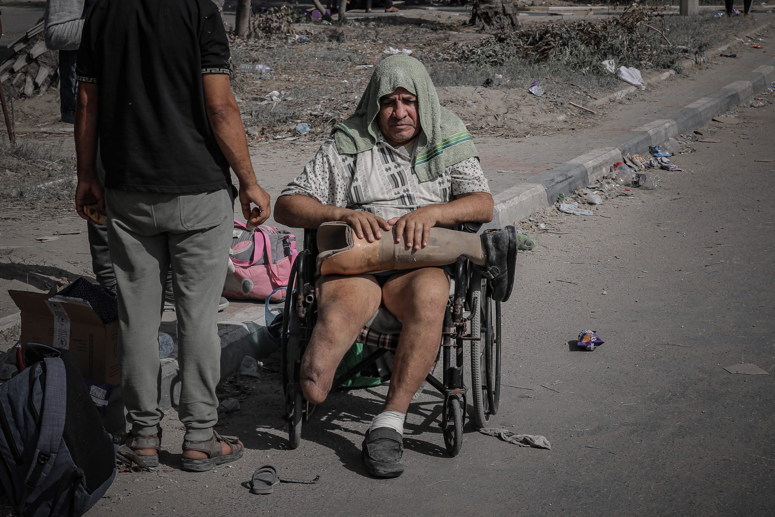 المسنين في غزة