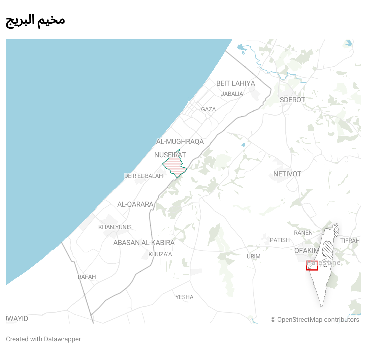مخيم البريج إحدى جبهات القتال الساخنة في غزة - عربي بوست