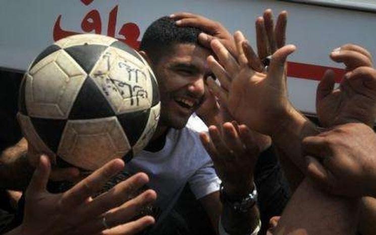 محمود السرسك عقب الإفراج عنه - وسائل التواصل الاجتماعي