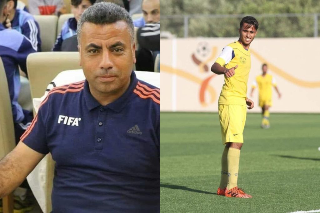 المدرب نهاد الملفوح ونجله - وسائل التواصل الاجتماعي