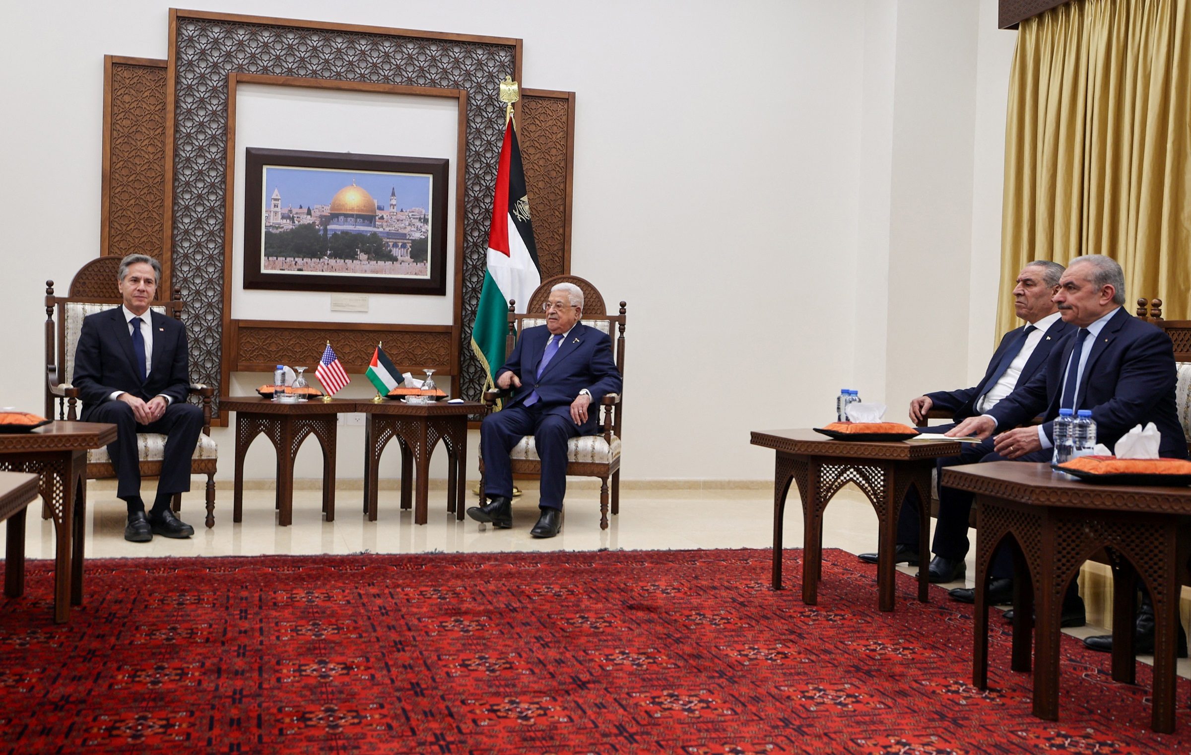 بلينكن محمود عباس الضفة الغربية