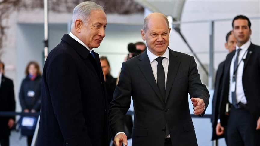 المستشار الألماني يلتقي نتنياهو في تل أبيب