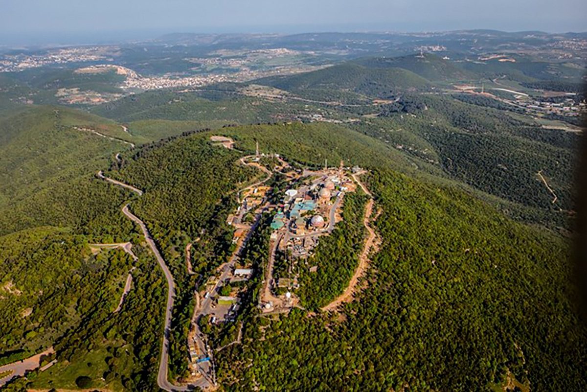 صورة جوية قاعدة ميرون العسكرية الإسرائيلية شمال فلسطين المحتلة/ ynet