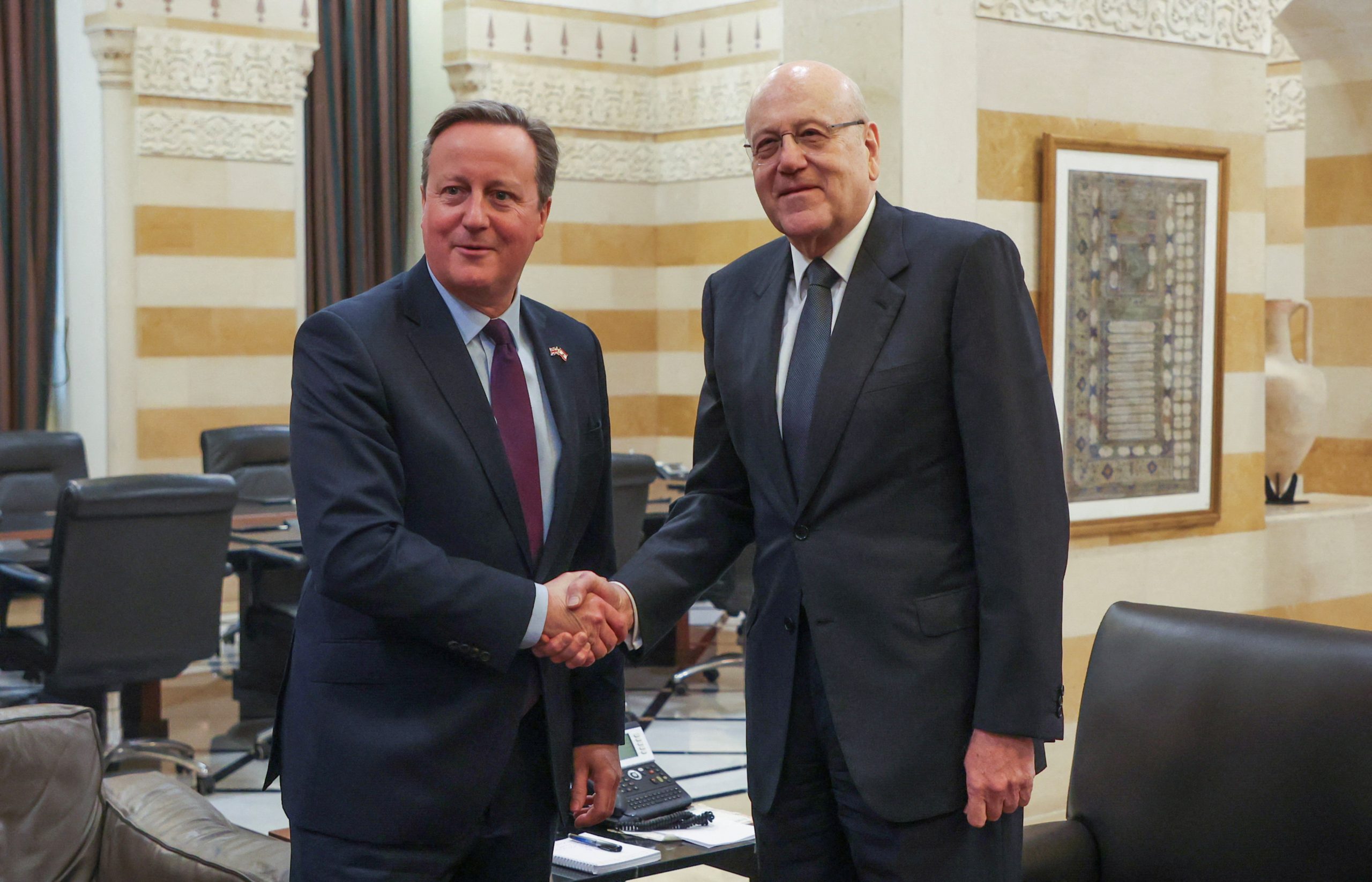 زيارة كاميرون للبنان