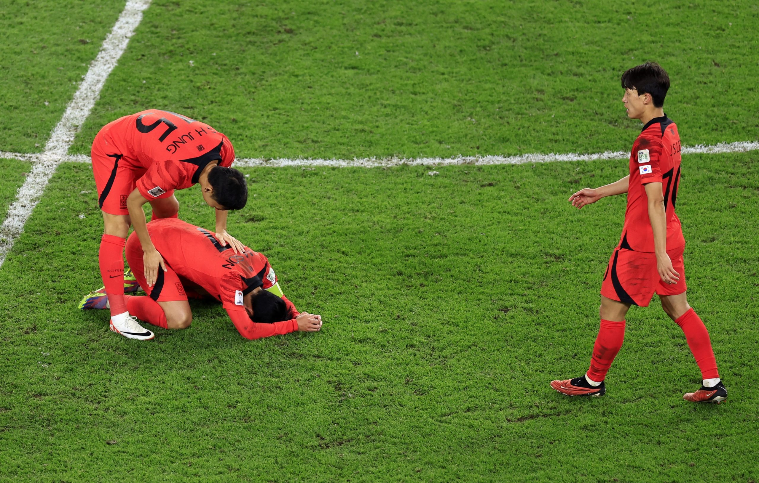 كوريا الجنوبية عانت من الاستنزاف قبل المباراة مع منتخب الأردن - رويترز
