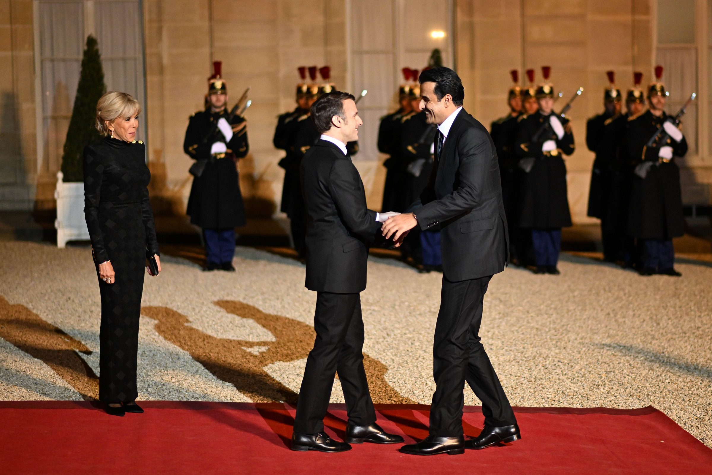 كيليان مبابي مع أمير قطر