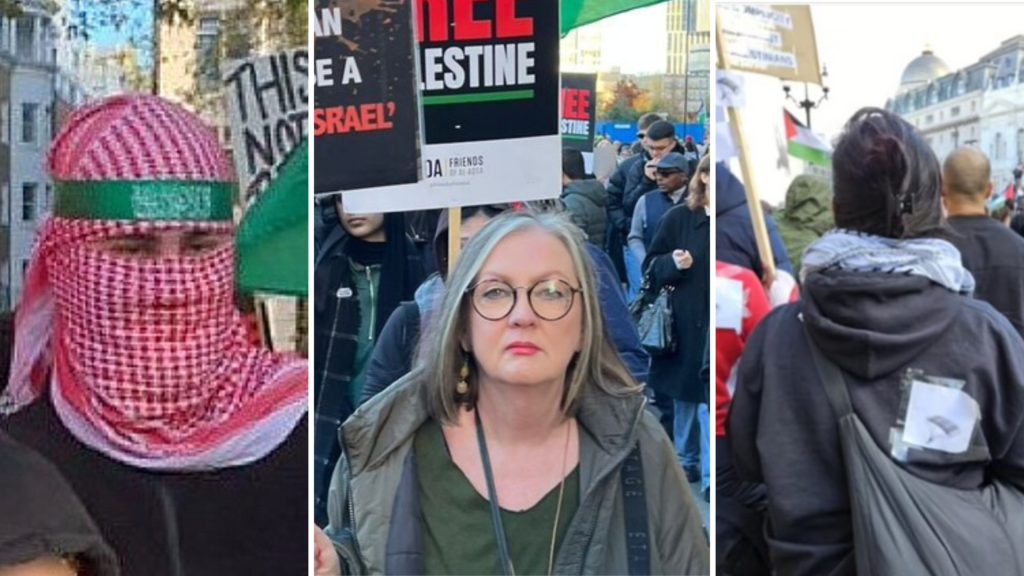 صورة من إحدى مظاهرات بريطانيا المؤيدة لفلسطين، نشرتها شرطة العاصمة البريطانية عبر منصة إكس (تويتر سابقاً)