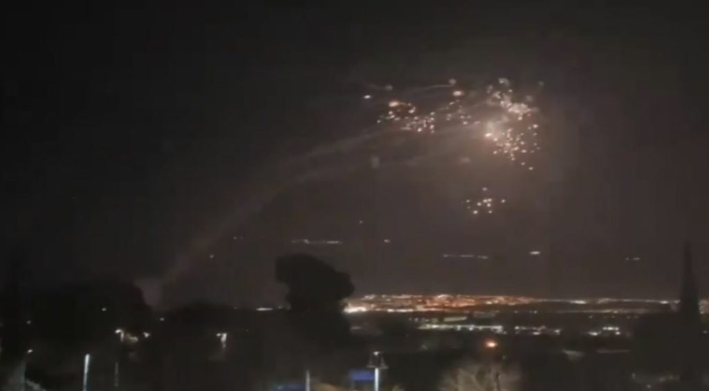 قصف مستوطنة إسرائيلية