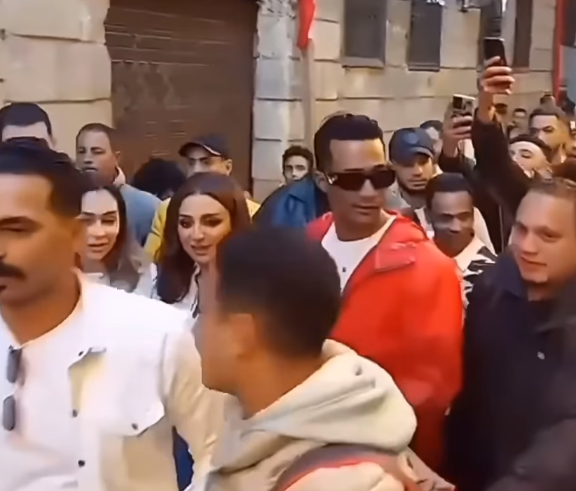 محمد رمضان وأنغام من كواليس تصوير الإعلان| مواقع التواصل