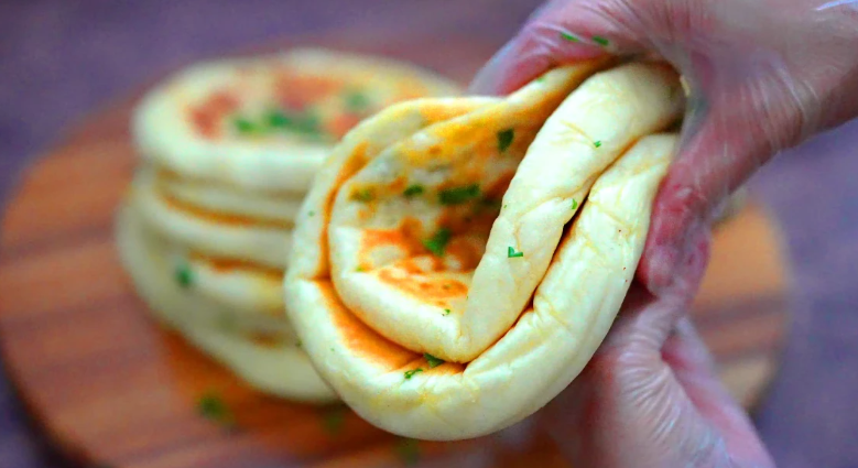 فطيرة الخضار في المقلاة