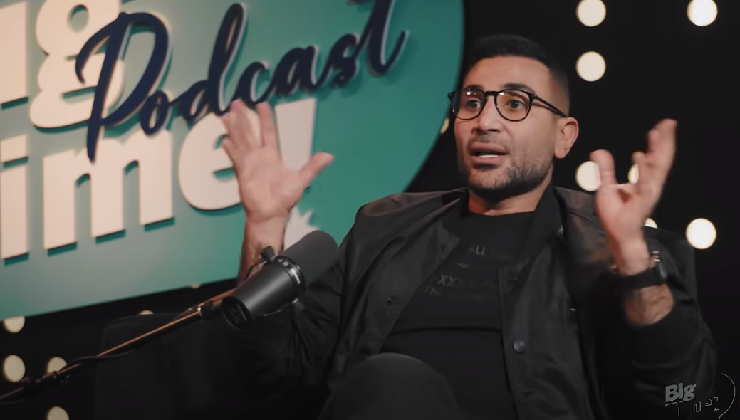 المغني أحمد سعد من بودكاست بيج تايم ـ مصدر: يوتيوب