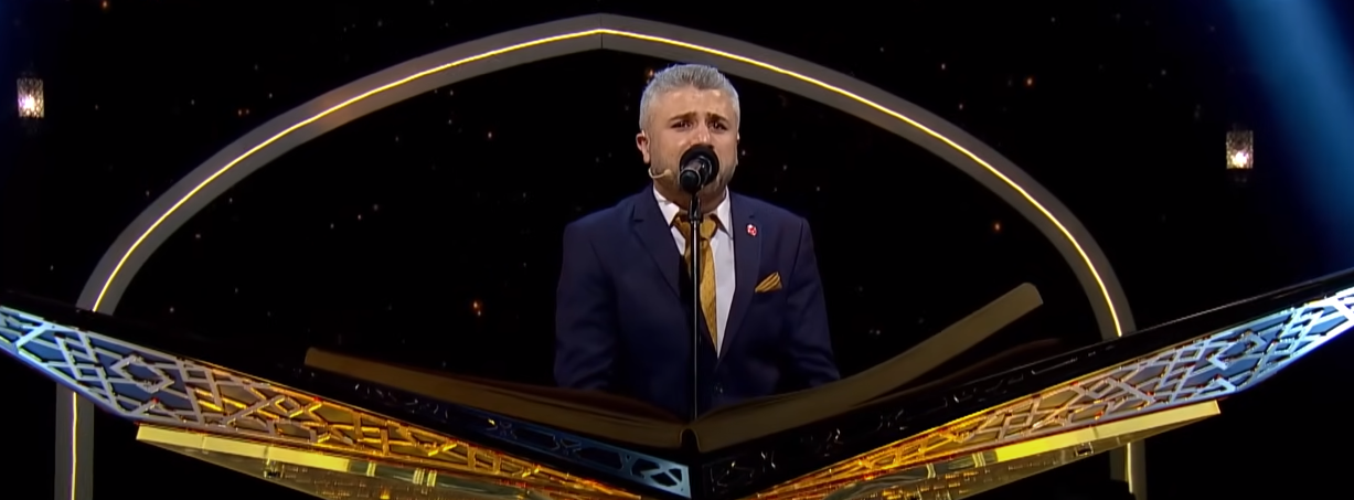 عبد الرحمن شحيبر شاب سوري يتصدر مسابقة لتلاوة القرآن الكريم في تركيا - مصدر الصورة: يوتيوب لقناة TRT 1