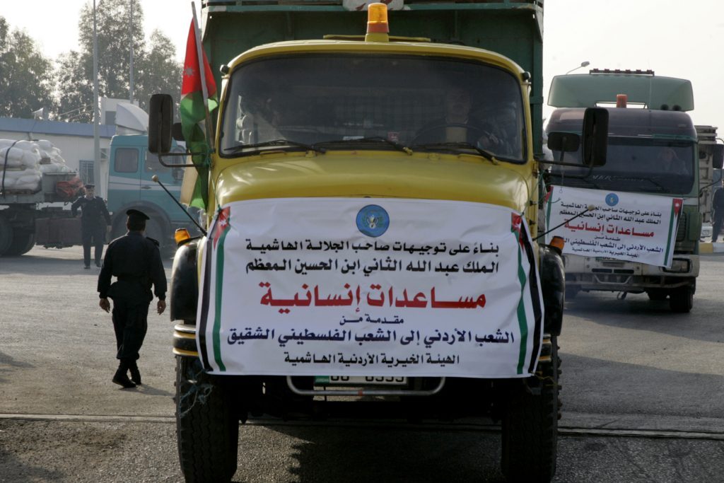 الممر البري الأردني إلى غزة