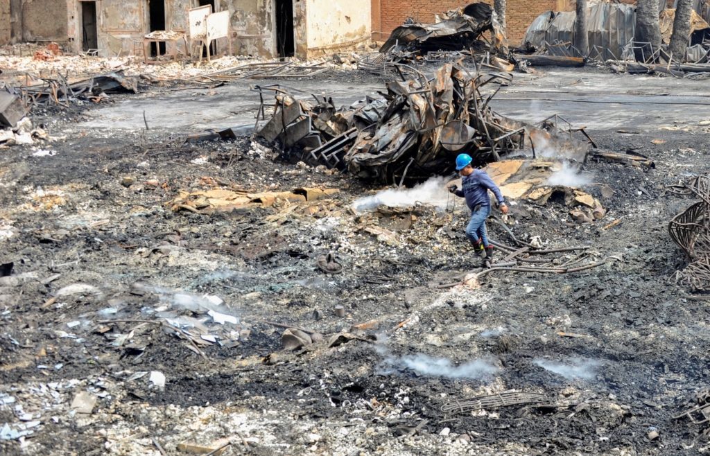 حريق استوديو الأهرام