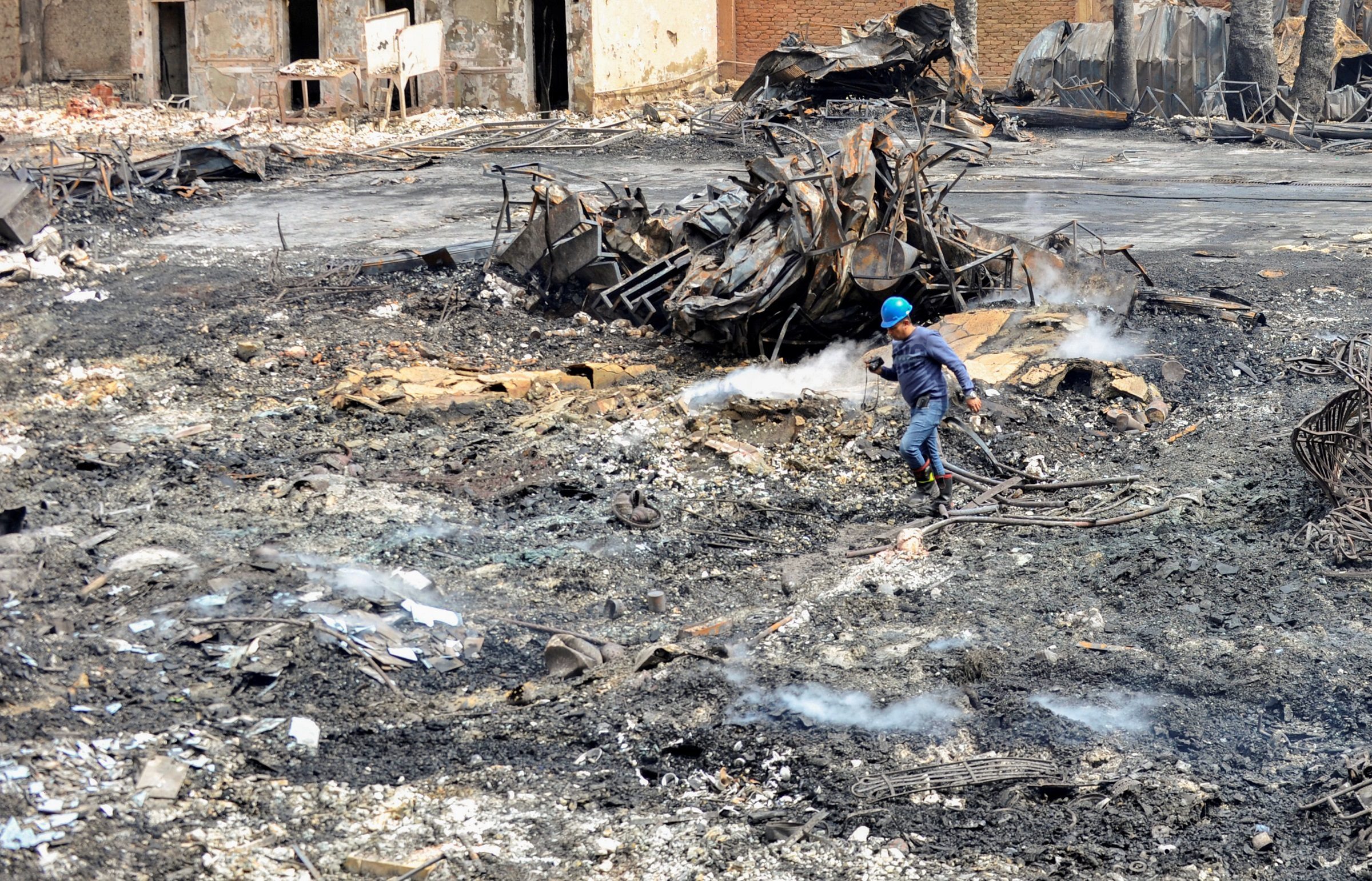 حريق استوديو الأهرام