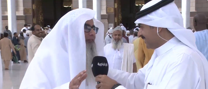 قس مصري أسلم ويعيش بالمدينة المنورة في لقاء مع قناة الإخبارية السعودية - مصدر الصورة: إكس (تويتر سابقاً)