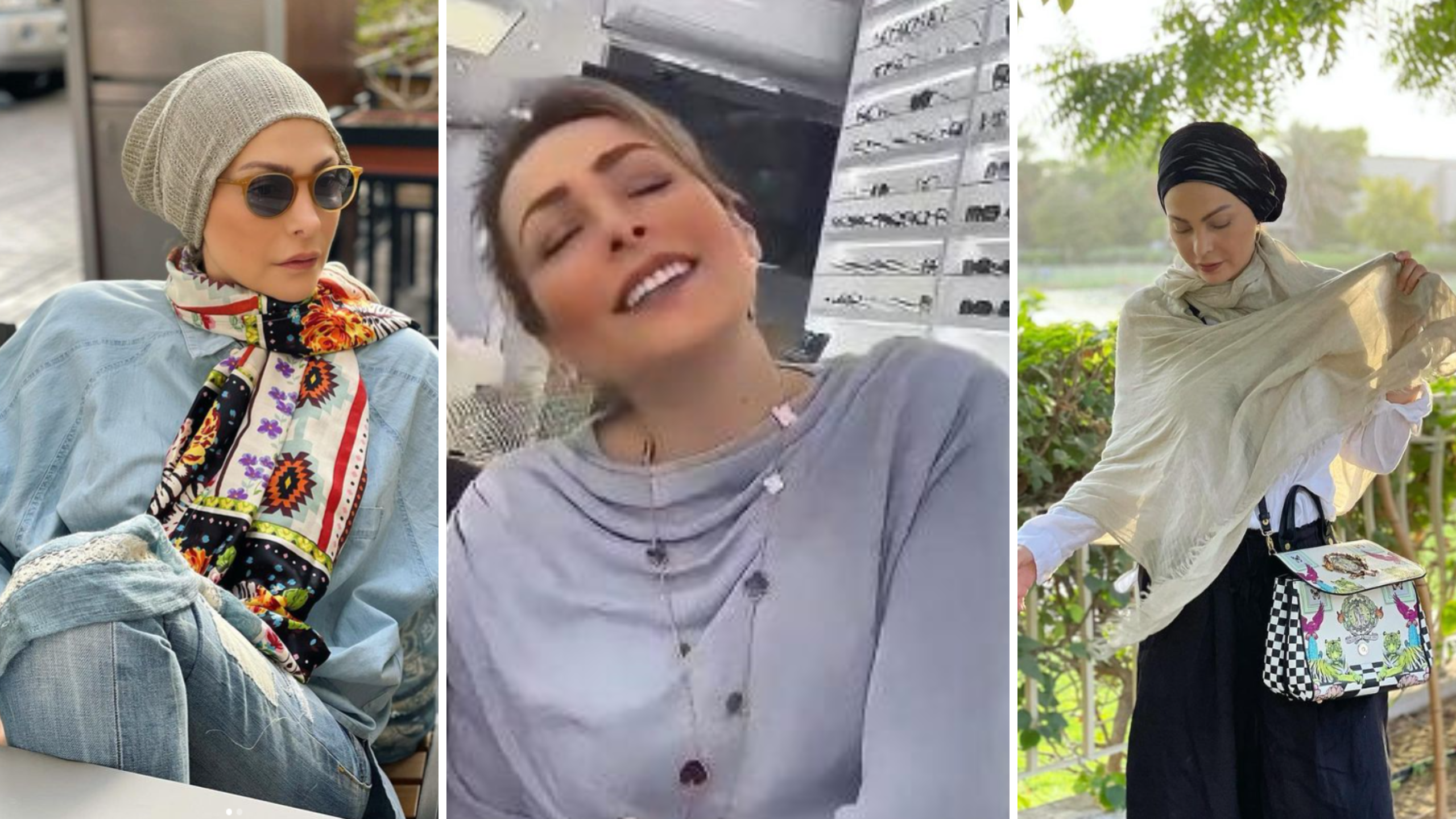 حديث أمل حجازي عن خلع الحجاب أثار اهتمام متابعيها - مصدر الصور: إنستغرام + يوتيوب