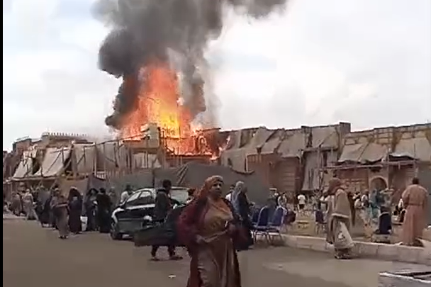 Social Media/ حريق في موقع تصوير مسلسل جودر - ألف ليلة وليلة