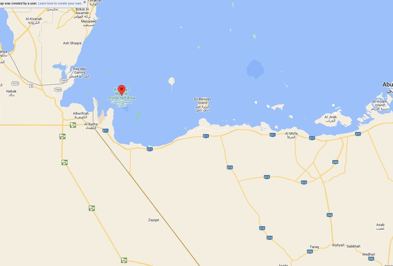 منطقة الياسات/ Google maps<br>