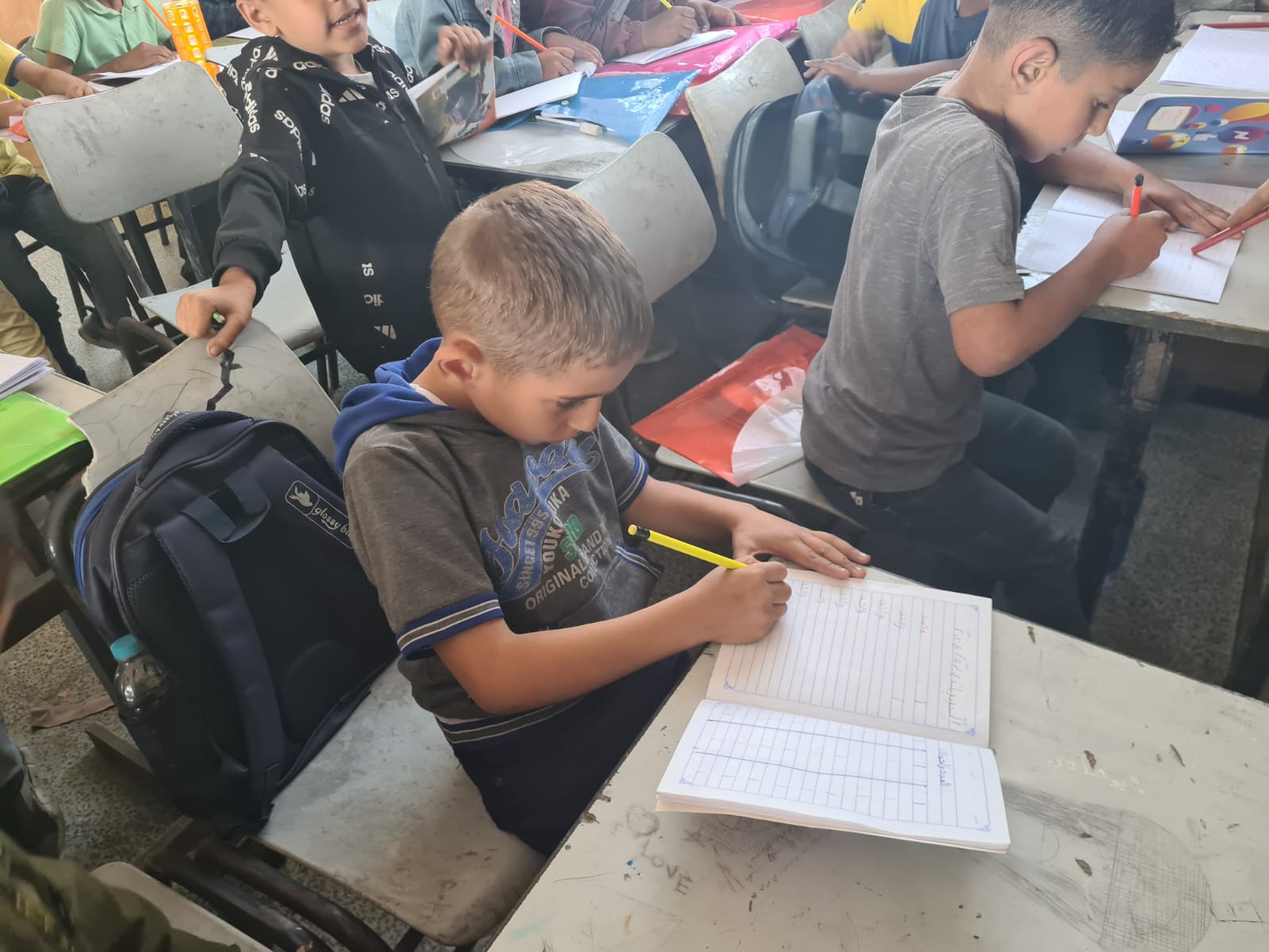 مشروع تعليمي في غزة