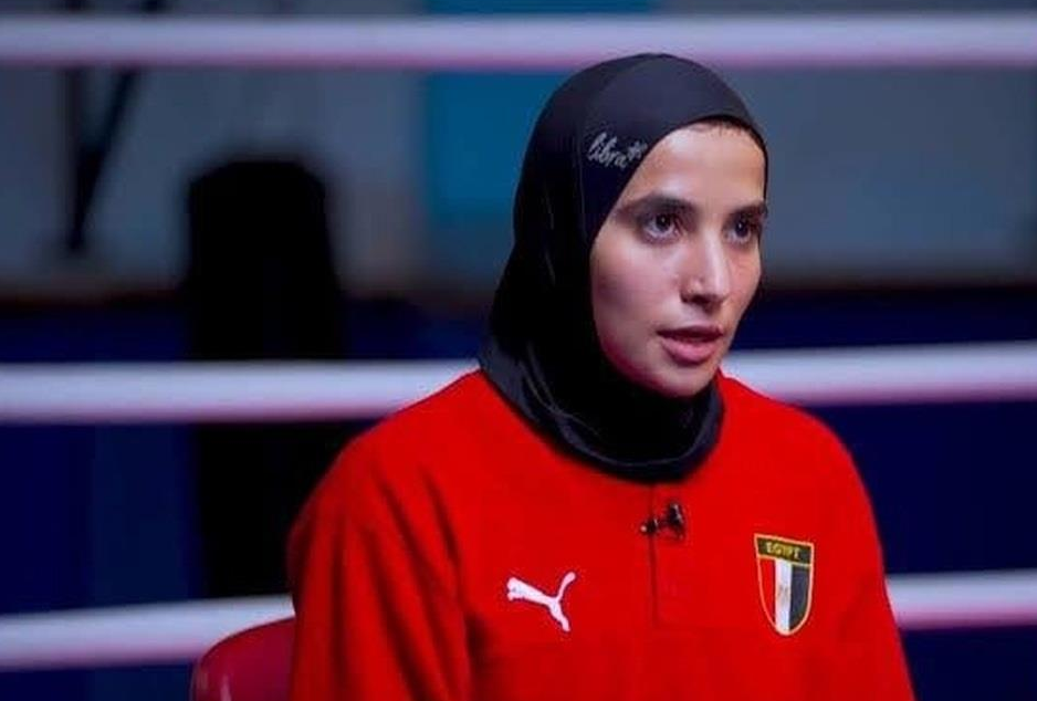 الملاكمة المصرية يمنى عياد| مواقع التواصل الإجتماعي