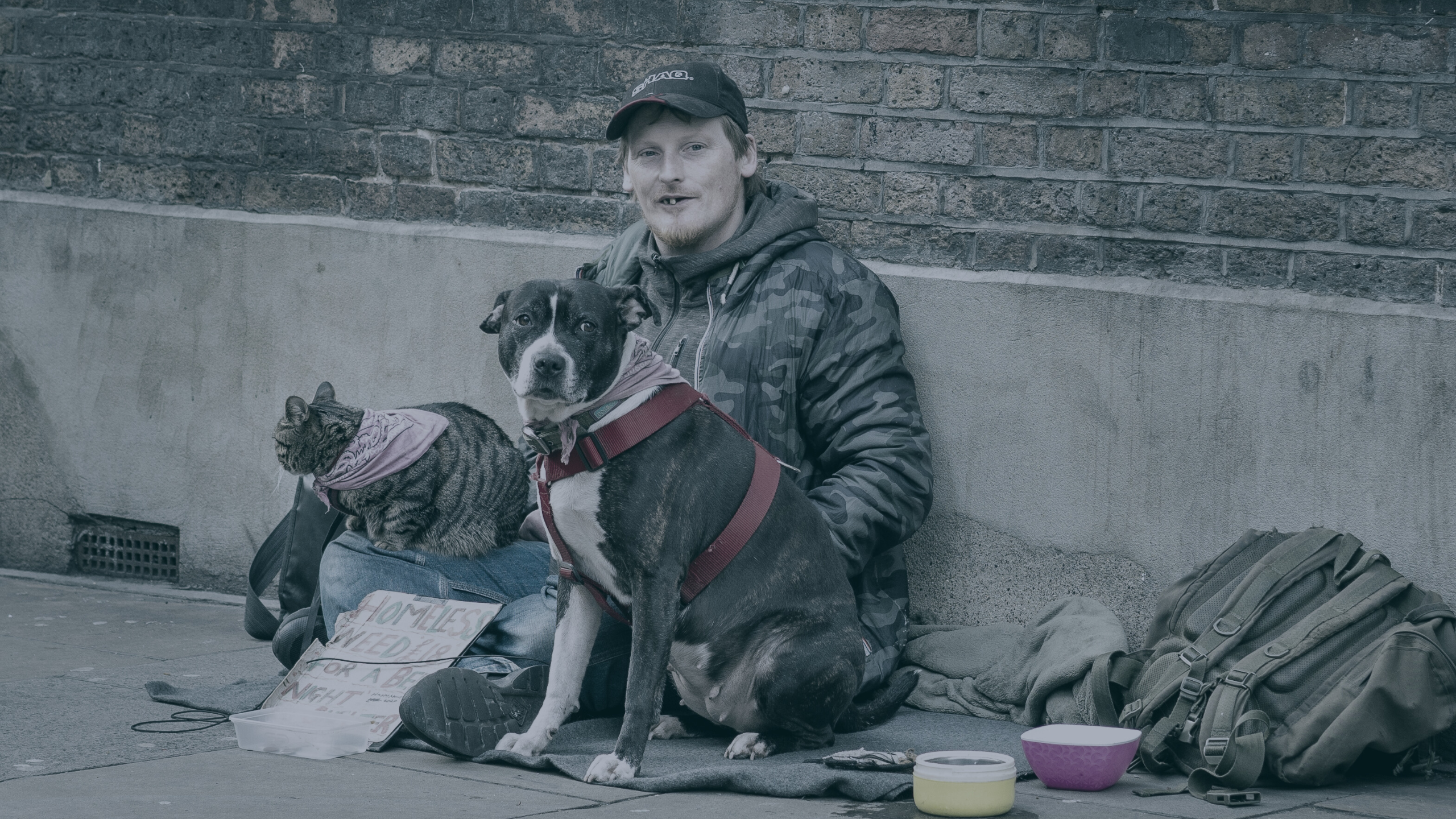 المشردون في لندن المشردين في شوارع لندن