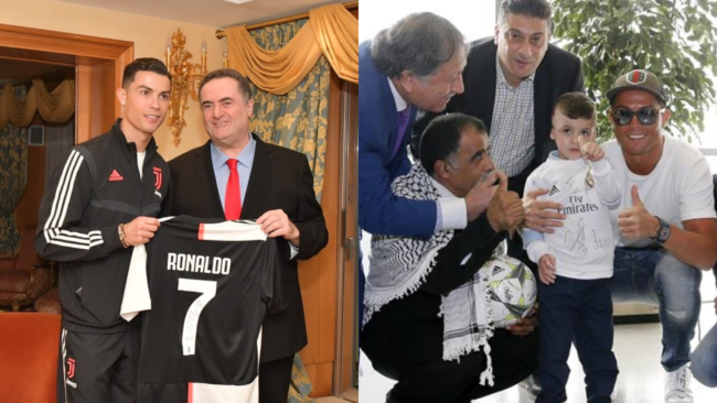 عندما ارتدى كرستيانو الكوفية، وأهدى وزير إسرائيلي قميصه.. هل يدعم رونالدو فلسطين حقاً؟ 