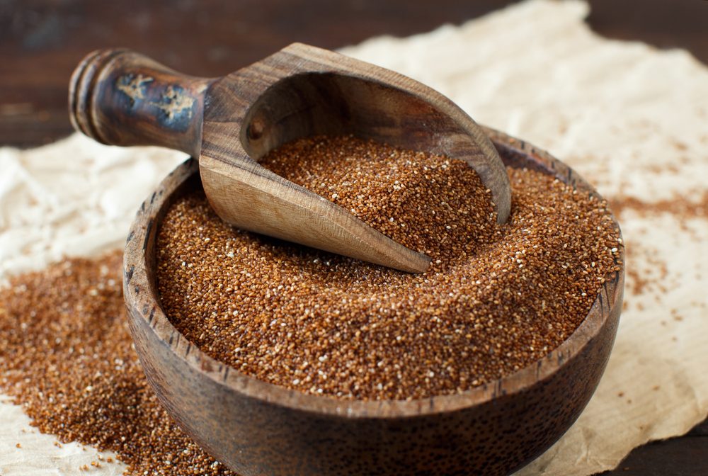 شكل حبوب التيف البنية| shutterstock