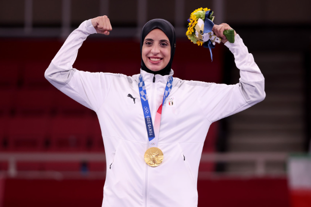 أول مصرية تحصل على الذهب في تاريخ الأولمبياد| مواقع التواصل
