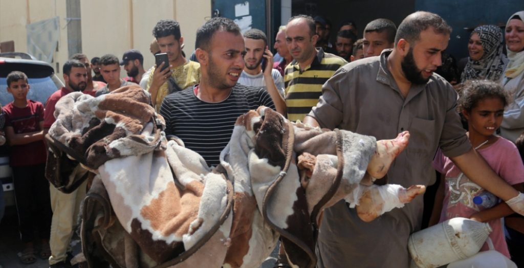 مجزرة مدرسة التابعين في غزة