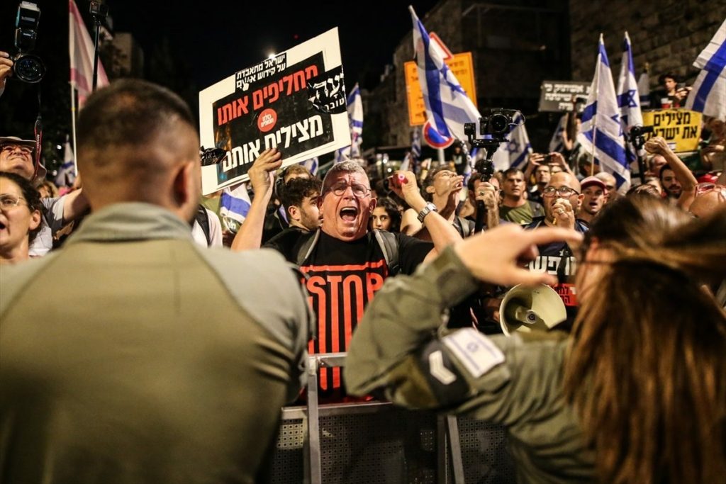 مظاهرات دعا إليها الهستدروت في إسرائيل ضد حكومة نتنياهو/الأناضول