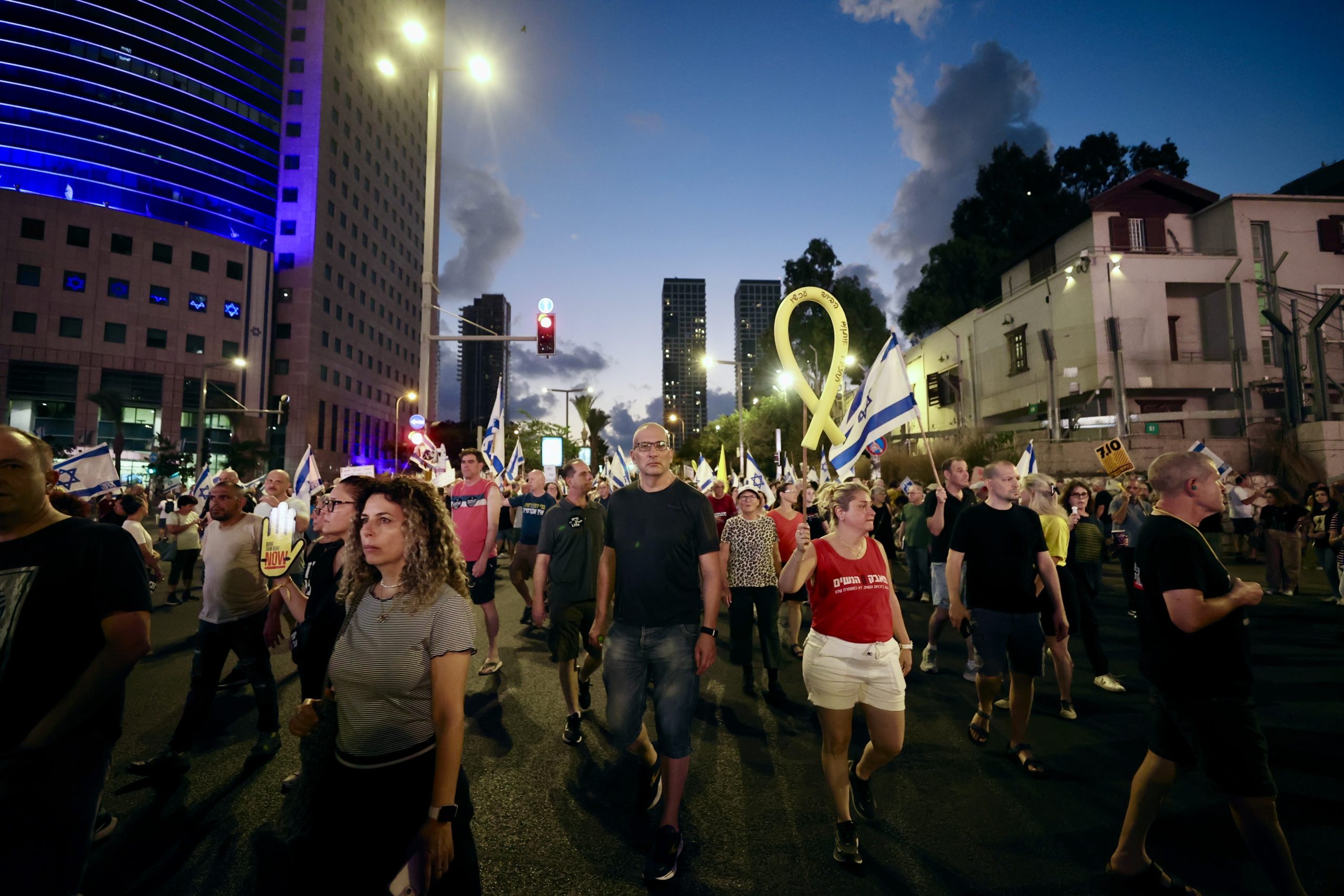 مظاهرا في إسرائيل/ الأناضول