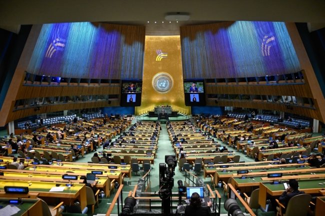 حماس توجه رسالة لقادة الدول تزامنًا مع اجتماعات “الأمم المتحدة”.. دعتهم للانسحاب أثناء كلمة نتنياهو