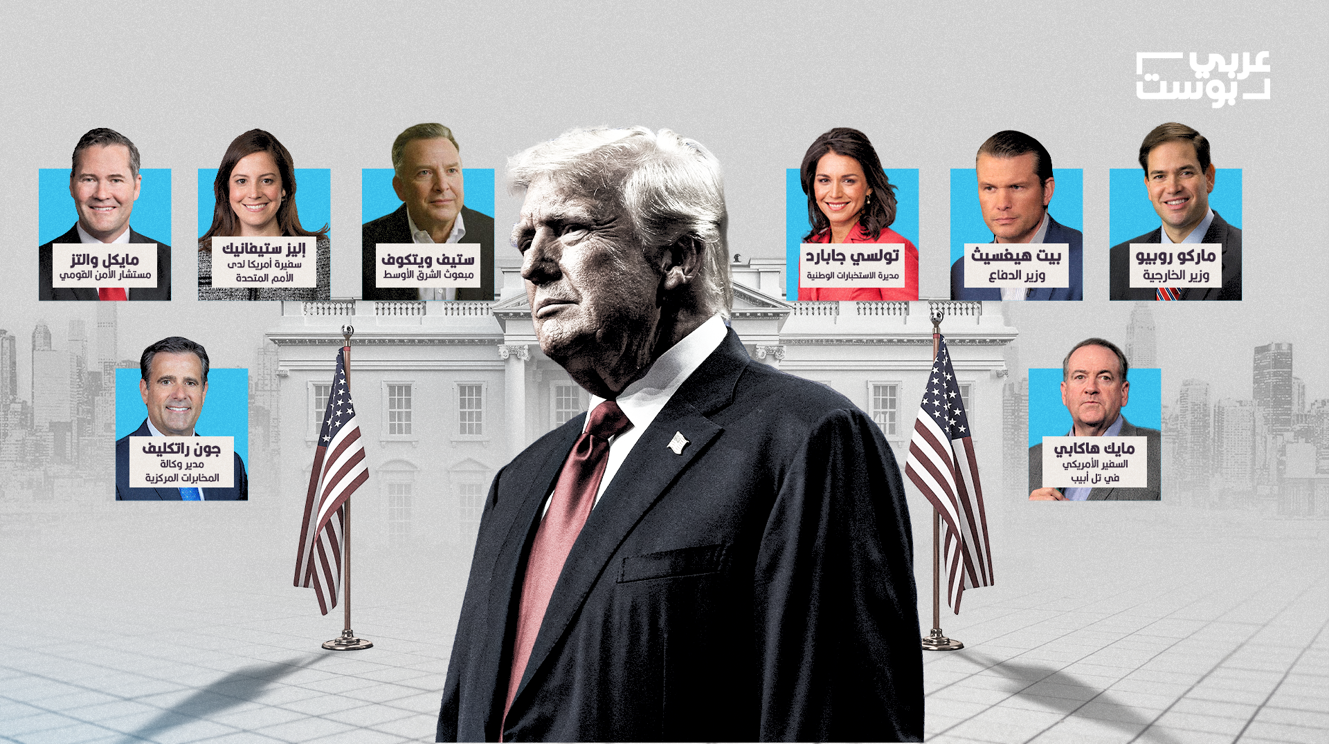 داعمون لإسرائيل و يتبنون آراء متطرفة ..تعرف على أذرع ترامب في السياسة الخارجية 