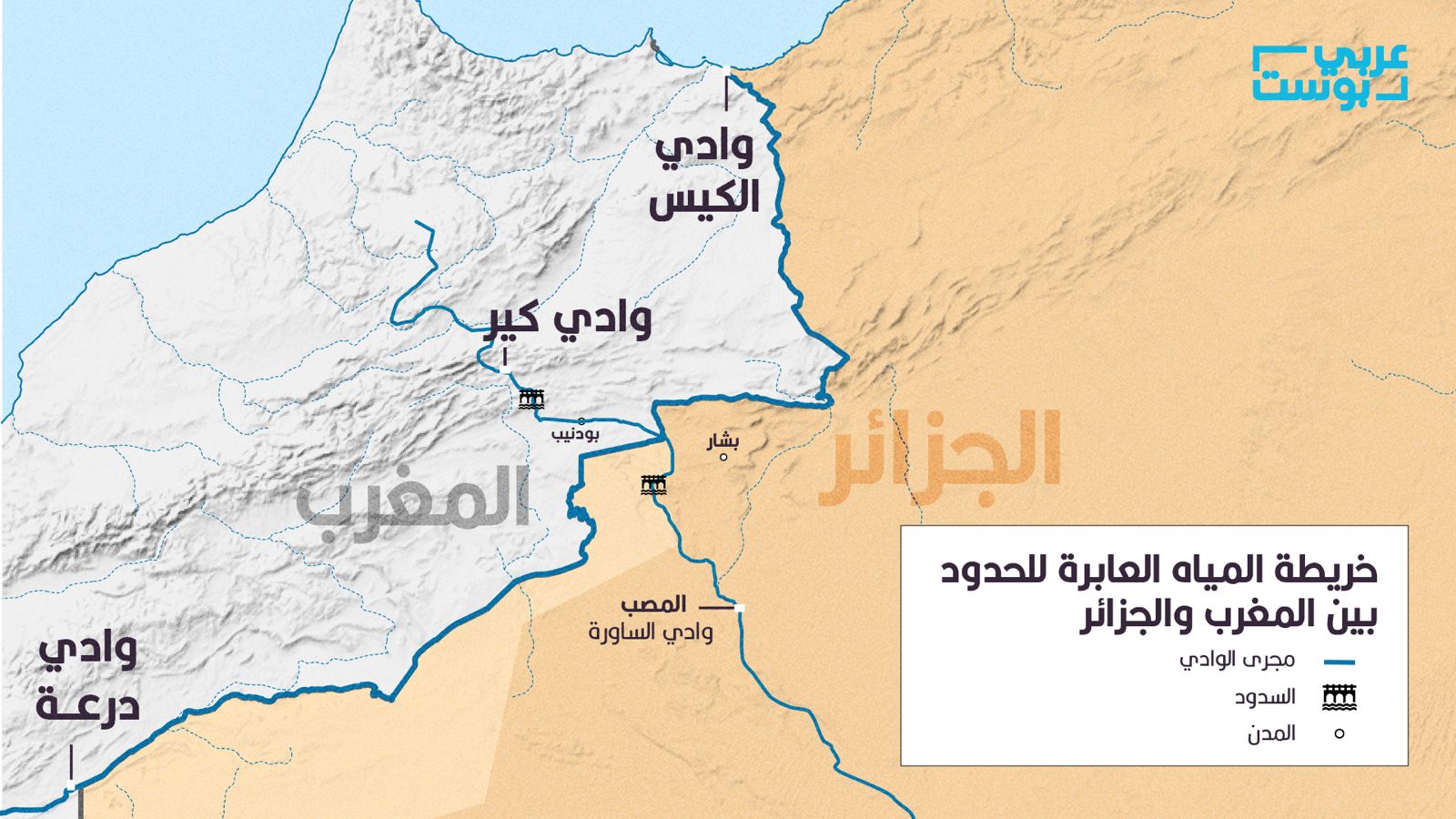 أبرز الأودية المشتركة بين المغرب والجزائر (عربي بوست)